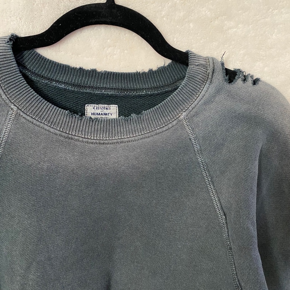 Citizens of Humanity Destructed Crop Sweatshirt